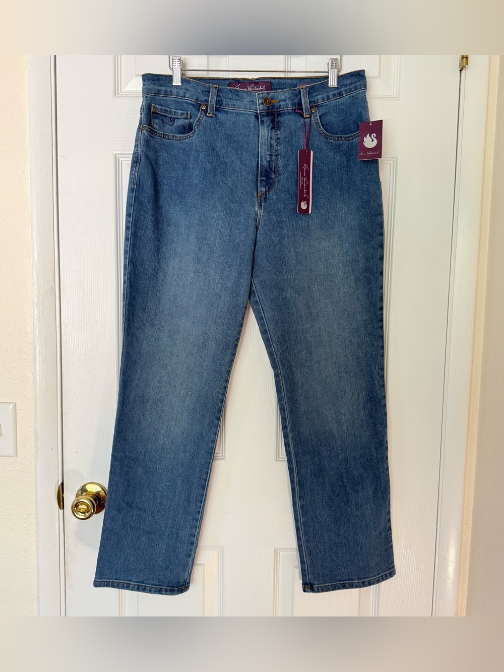 NWT Gloria Vanderbilt Amanda Slimming Jeans Sz 14petite Sculpt Stretch